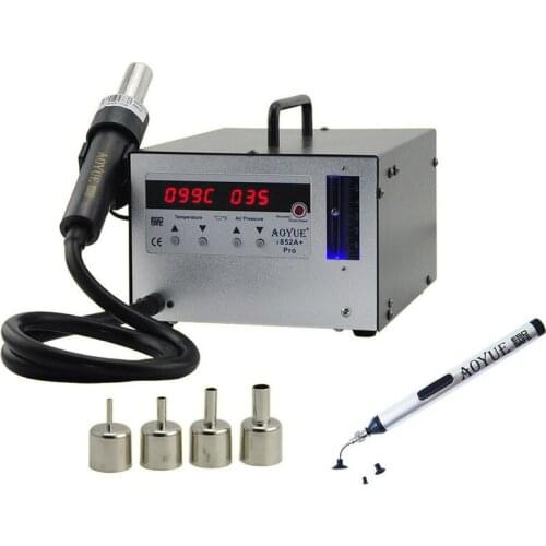 Hot Air Station I852A+ Digital SMD Rework Station SMD Hot Air Gun Soldering Station 220V