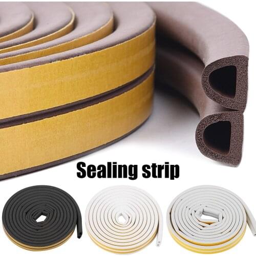5 Meters Window Door Seal I E D Type weatherstripping Door Rubber Seal Strip Sound Insulation Rubber Sealing Self-Adhesive Tape