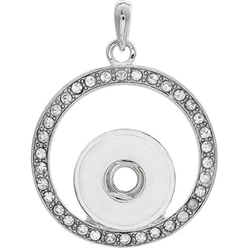 Retro 196 Vintage Sweater Chain Ginger Snap Button Jewelry Pendant Necklace Charm jewelry For Women Fit 18mm Button