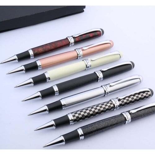 High quality jinhao 750 metal Rollerball Pen INK PEN Silver elegante signature Stationery Student Office school supplies