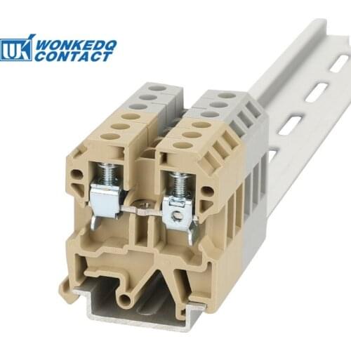 10Pcs SAK-6EN Weidmuller Connector Screw Connection Din Rail Terminal Blocks SAK6EN