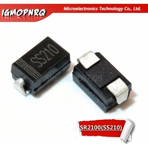 100PCS SS210 DO-214AC SMD 100V 2A SMA SR2100