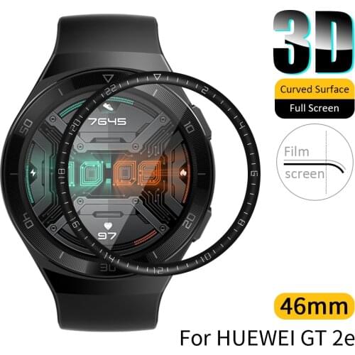3D Hydrogel Film For Huawei Watch GT2e 46mm Sports Smart Watch Screen Protector For Huawei gt 2e 46mm 3D Curverd Full Soft Film