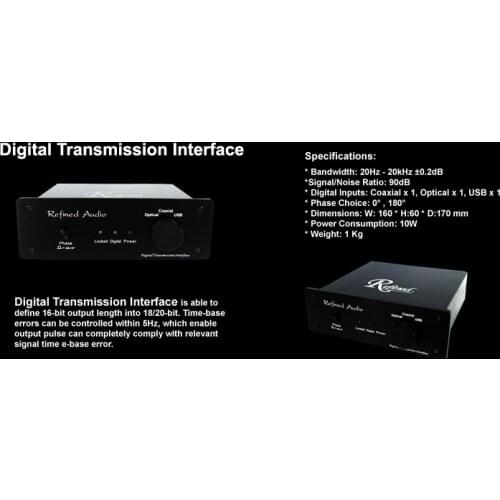 DTI Coaxial SPDIF Signal Processor DAC CD Jitter Inhibitor
