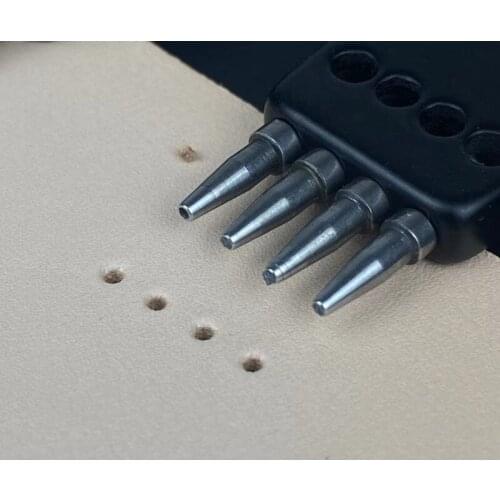 Leather Hole Punches Leather Punching Tool 4mm Spacing DIY Hole Cut Craft Tools 85AC