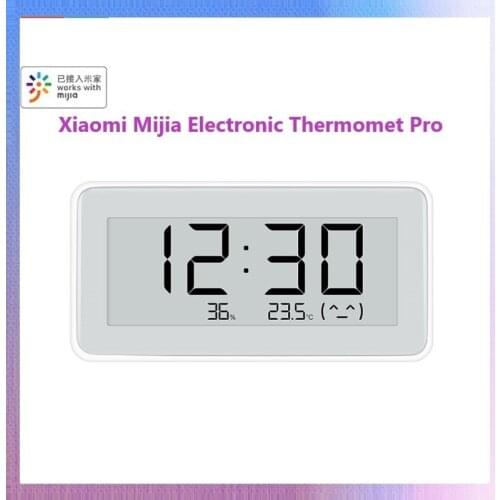 Xiaomi Mijia Electronic Thermometer and Hygrometer Pro BT4.0 Wireless Smart Electronic Clock LCD Temperature Measurement Tool