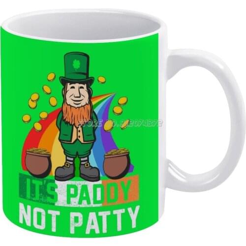 It′s Paddy Not Patty Ye Eejit Gift Coffee Mugs Custom Cup Personalized Mug Tea Cup Hot Drink Cup Creative Drinkware Gifts Day Da