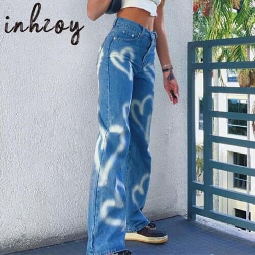 Inhzoy Womens High Jeans