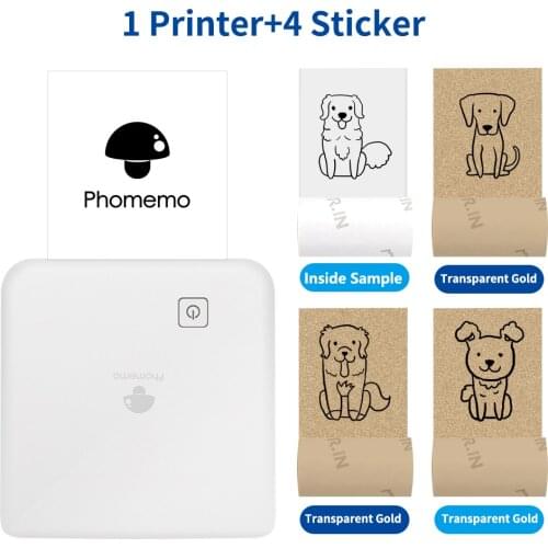 Phomemo 300dpi Pocket Mobile Printer- M02 Pro Thermal Printer Bluetooth-Compatible Mini Printer for Photo Printing,Learning,Work