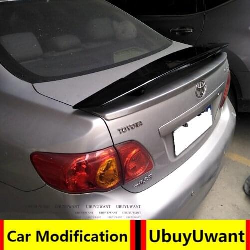 Car Lip Spoiler Universal For All Sedan Car ABS Plasitc Primer Color Rear Trunk Tail Wing For TOYOTA COROLLA 2007-2013