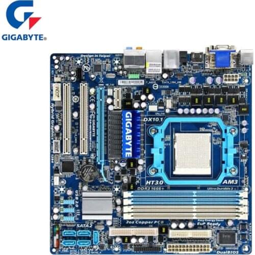 Gigabyte GA-MA785GMT-US2H Motherboard For AMD 785G DDR3 16GB USB2 AM2/AM2+/AM3 MA785GMT US2H Desktop Mainboard Systemboard Used