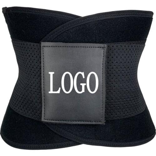 YAGIMI Logo Print Waist Trainer Customize Sweat Belt Workout Fitness Lose Weight Girdles Neoprene Fajas Shapewear Body Shaper