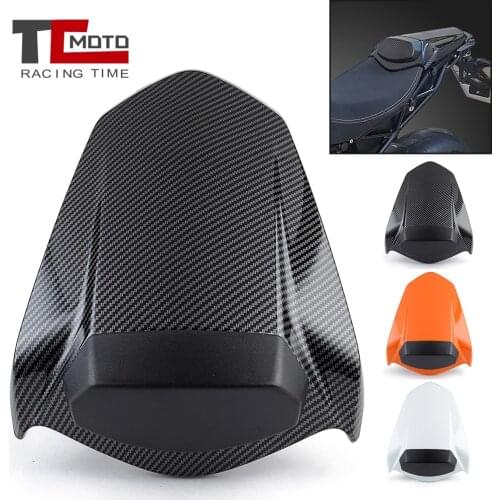 Motorcycle Rear Passenger Solo Seat Cowl Cover Pillion For KTM 1290 Super Duke R 2014-2019 Carbon Fiber Look Seat Fairing