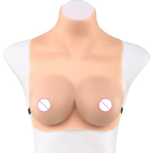 Huge False Breast Forms Bodysuit Cross Dresser Bra Corset F Cup Silicone Boobs Sexy Clothes Womens Hot