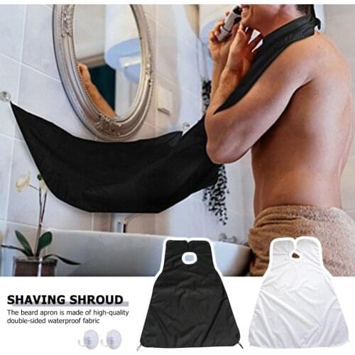 Portable Hair Shave Apron Practical Durable Multi-functional Beard Shaving Cloth Wrap Bathroom Facial Hair Cleaning Apron