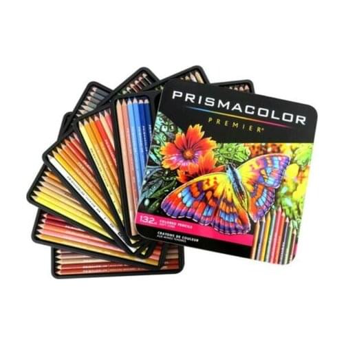 [Prismacolor] Premier - Oily Soft Core - Colored Pencil , Set of 132 Assorted Colors,Ideal for Use with Adult Coloring Books