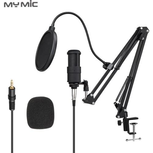 My Mic P200X Professional Wired Handheld Condenser Microphone for Studio Recording With Stand
