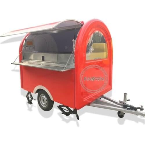 Manufacturer 220cm Length Mobile Food Trailer Hot Dog Mobile Food Cart Snack Food Carts CE Approved