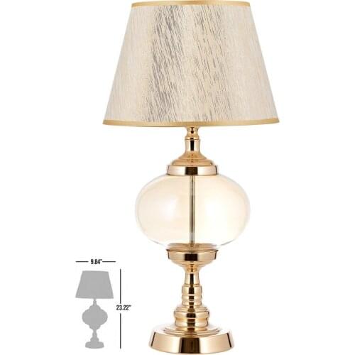 Sumbul Glass Gold Luxury Table Lamp