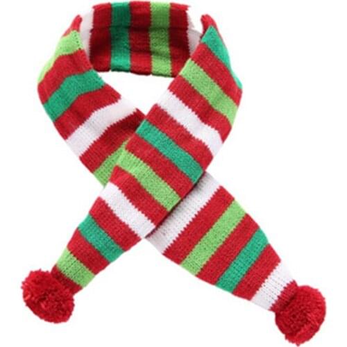 Dog Cat Scarf Christmas Pet Jewelry Accessories Bib Festive Red Green Pet Scarf