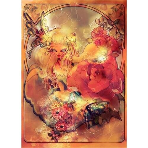 Needlework full embroidery painting cross stitch fantasy diy square diamond painting kits cross stich Butterfly fairy A6400R