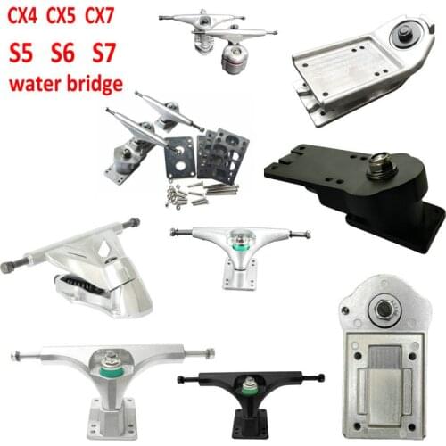 CX7 Bridge Skateboard Trucks Long Plate Bridge Base Modification Surfskate Bridge Shock Absorption 6.25in Skateboard Bridge