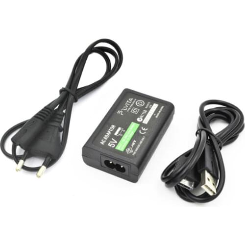 EU US Plug Home Wall Charger Power Supply 5V AC Adapter USB Charging Cable Cord For Sony PlayStation Psvita Slim PS Vita PSV