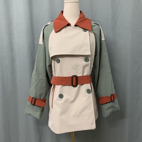 Women Trench Coat 2021 Spring Autumn Elegant Womens Fashion Long Sleeves Outwear Ladies Female Coat A4183