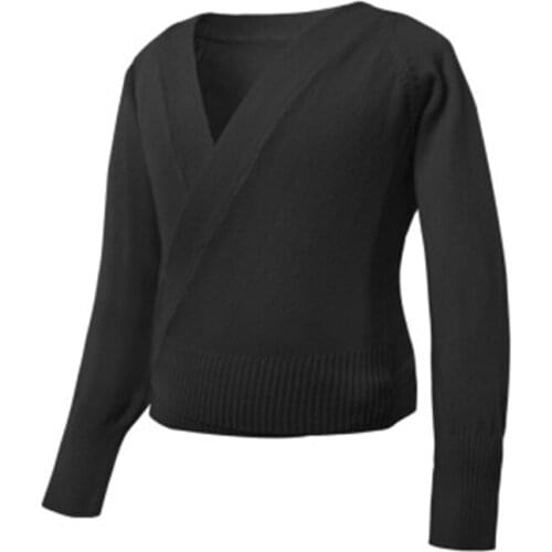 Girls Ballet Gymnastic Leotard Sweater High Quality Long Sleeves Dance Kids Warm Wrap for Winter and Autumn