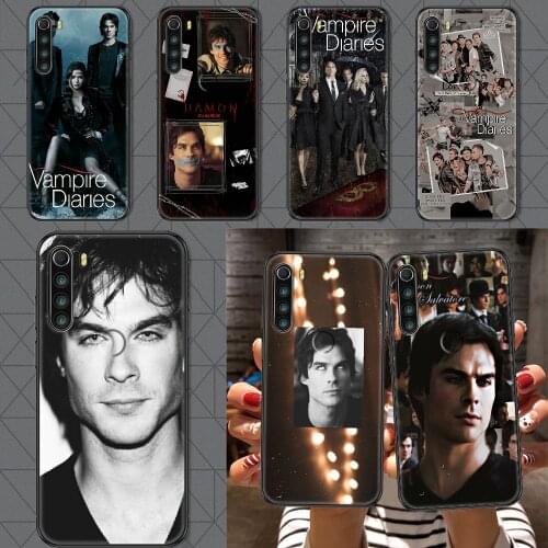The Vampire Diaries Damon Salvatore Phone case For Xiaomi Redmi Note 7 7A 8 8T 9 9A 9S 10 K30 Pro Ultra black luxury shell 3D