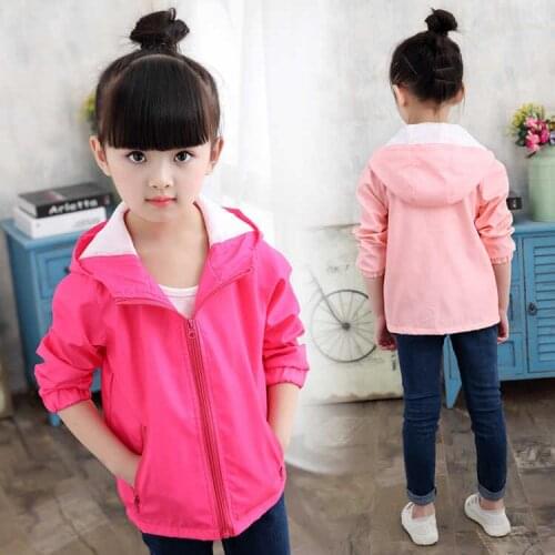 Baby Girls Windbreaker 2019 Autumn Jackets For Girls Trench Coats Windbreaker For Children Outerwear For Girls Jacket Clothes