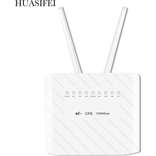 1200Mbps 4G LTE CPE Router CAT6 4G LTE Wireless CPE Router Dual Band 2.4&5.8G Wireless AP FDD/TDD LTE Sim Card
