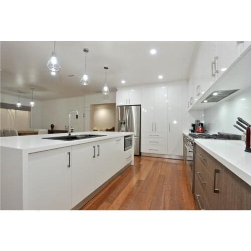 2017 hot sales kitchen cabinets white colour modern high gloss lacquer kitchen furnitures L1606055