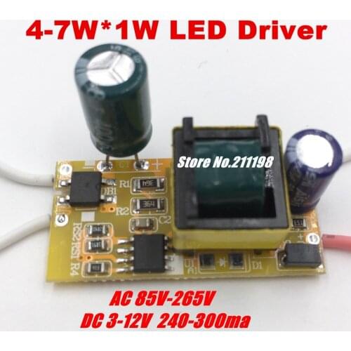 4-7W Dc12-24V Isolated Led Driver Power Supply Built-In Constant Current Lighting Transformers For Diy Led Light