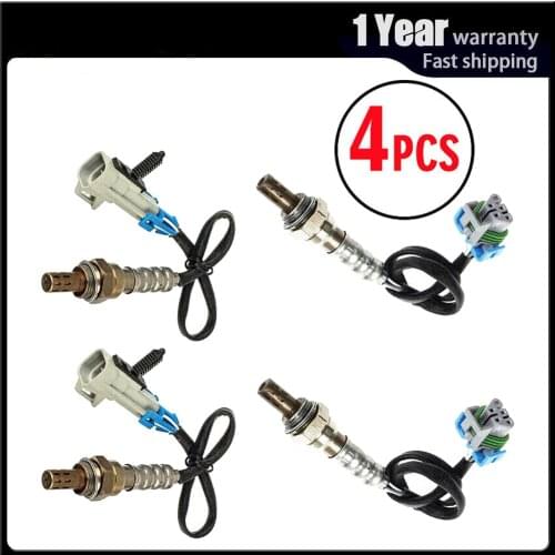 4pcs O2 Oxygen Sensor Upstream Downstream for 2008 2009 Saturn Vue 2.4L 3.6L Buick Enclave GMC Acadia Saturn Outlook 3.6L
