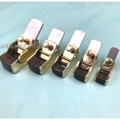 6pcs "hill" style brass Mini,finger planes (convex bottom+flat bottom)