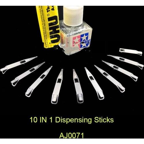 AJ0071 10 IN 1 Stainless steel precision model Glue Sticks Dispensing Sticks