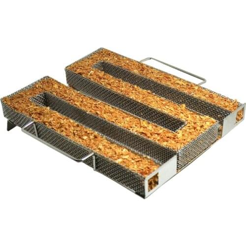 Barbecue Accessories BBQ Pellet Maze Smoker Hot & Cold Smoke Generator Stainless steel Apple Wood Chips Smoking BBQ Grill Tools