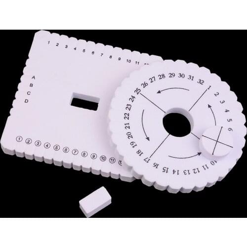 Board Round&Square Knitting Kumihimo Disc Disk Braided Rope Knot Weaving Plate Jewelry Desgin