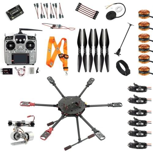 JMT Saker675 675mm 6-axle Aircraft DIY RC Drone w/ 10CH TX APM2.8 Flight Control 5V 12VBEC Integrated Power Module 700KV Motor