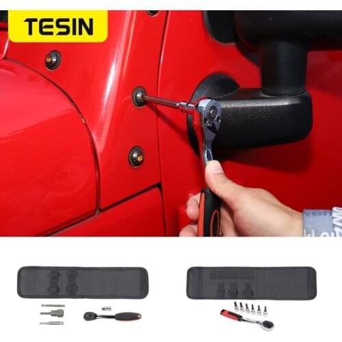 TESIN Car Disassembly Tools for Jeep Gladiator JT 2018+ Car Screw Demolition Wrench Tool for Jeep Wrangler JK JL Car Accessories