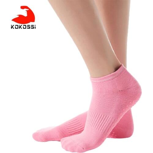 KoKossi 1 Pair Yoga Sock Wear-resistant Breathable Comfortable Non-slip Ballet Dance Training Pilates Meditation Aerobics Women