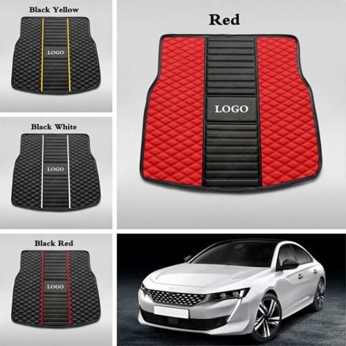 Custom Car Trunk Mats for Peugeot 308 206 508 301 408 2008 207 3008 RCZ 307 Sw 607 407 4008 5008 2008 Car Accessories Boot Pads