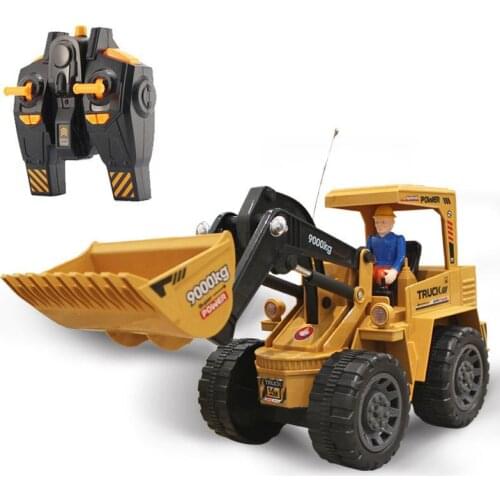 LeadingStar 2.4G Remote Control Bulldozer Forklift Rechargeable Electric Engineering Vehicle Toy