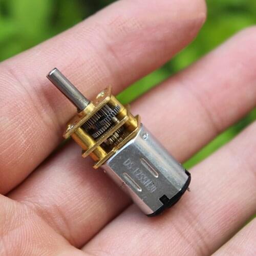 Mini N20 Gear Motor Micro Full Metal Gearbox Gear Reducer DC 3V 3.7V 5V 6V 84RPM Slow Speed 9.4mm Long Shaft Robot Car Model