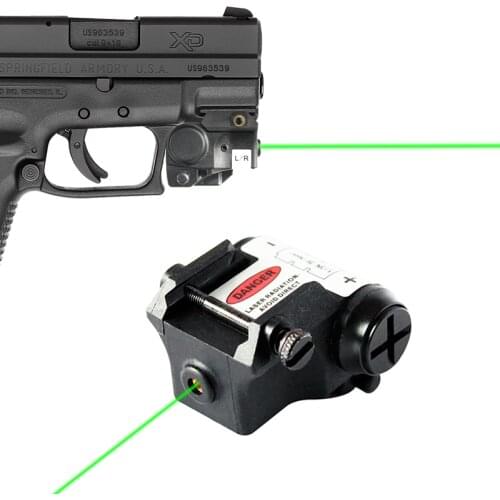 Taurus G2C 9mm Glock Mini Red Dot Green mira Laser Pistol Self Defense Tactical Laser Sight with Picatinny Rail