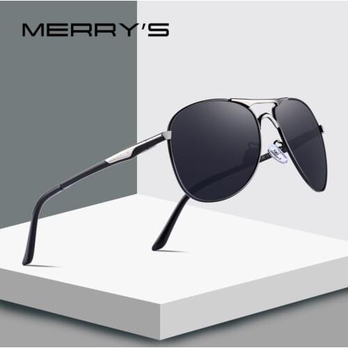 MERRYS DESIGN Men Classic Pilot Sunglasses HD Polarized Sun glasses For Men Driving Luxury Shades UV400 Protection S8712