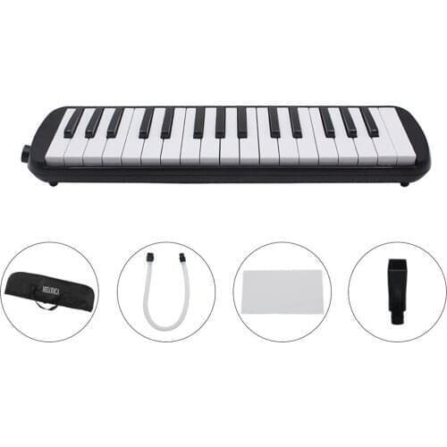 32 Key Piano Style Melodica With Box Organ Accordion Mouth Piece Blow Key Board Children Students Musical Instrument