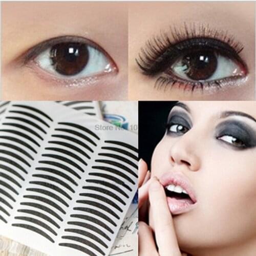 By ems or dhl 200boxs 72Pair /box Black Stripe Make Up Eye Sticker Double Eye Shadow Tattoo Eyeliner Sticker Beauty Tool
