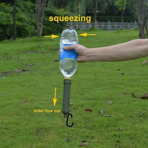 Personal Water Filter Outdoor Water Filter System Water Filtration Straw Water Purifier For Emergency Survival Tool Camping